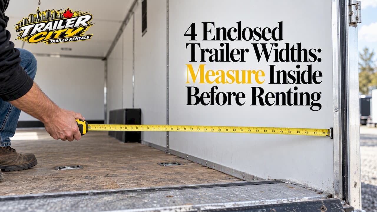 Enclosed Trailer Sizes: 4 Widths, Measure Inside Before Renting